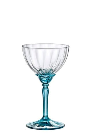 Champagneskål Florian m/ blå stilk 24 cl Restlager