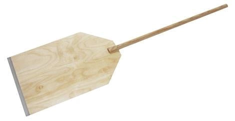 Pizzaspade B380 x D300 x L1050 mm træ m/rustfri stålkant