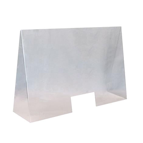 Nyseskærm transparent B1000xD280xH650 mm Med åbning B250xH120 mm Akryl