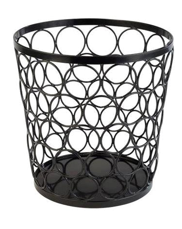 Kurv sort metal diam 210 mm H210 mm Begrænset antal udgående vare