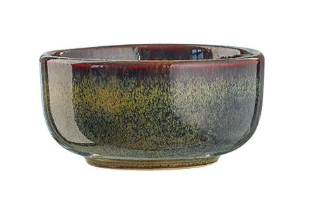 Skål stentøj brun 85 mm H45 Rustik