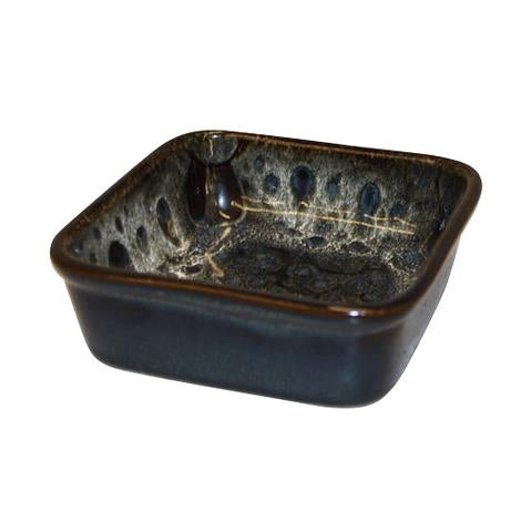 Skål stentøj påfugl B93 x D93 x H40 mm Rustik