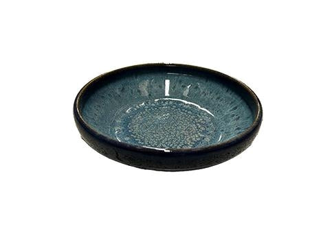 Skål på fod stentøj drops 210 mm Rustik