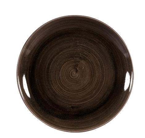 Tallerken coupe patina sort 260 mm Stonecast Churchill
