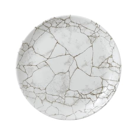 Tallerken coupe lys grå 217 mm Kintsugi Churchill