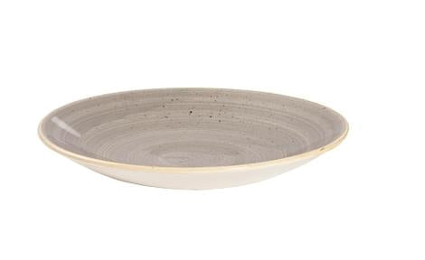 Tallerken coupe dyb grå 225 mm Stonecast Churchill