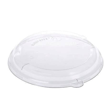 Låg til engangsbakke rund diam 195 mm klar