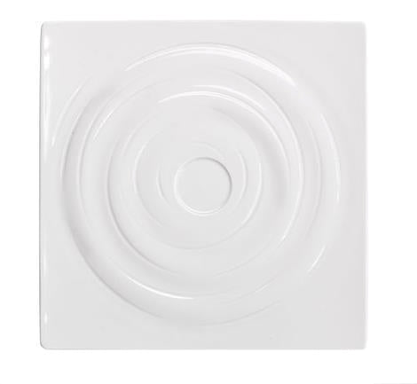 Tallerken Ola 300 x 300 mm m/cirkler Begrænset antal  udgående vare